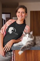 CAT MOM | Cadeau voor haar | Kat Shirt | Tee | Trendy | Grappig | Uniek | Katten Moeder | Vrouw Maat L