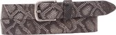 Legend Leren Riem Snakeprint 30274 Maat 95 Grijs