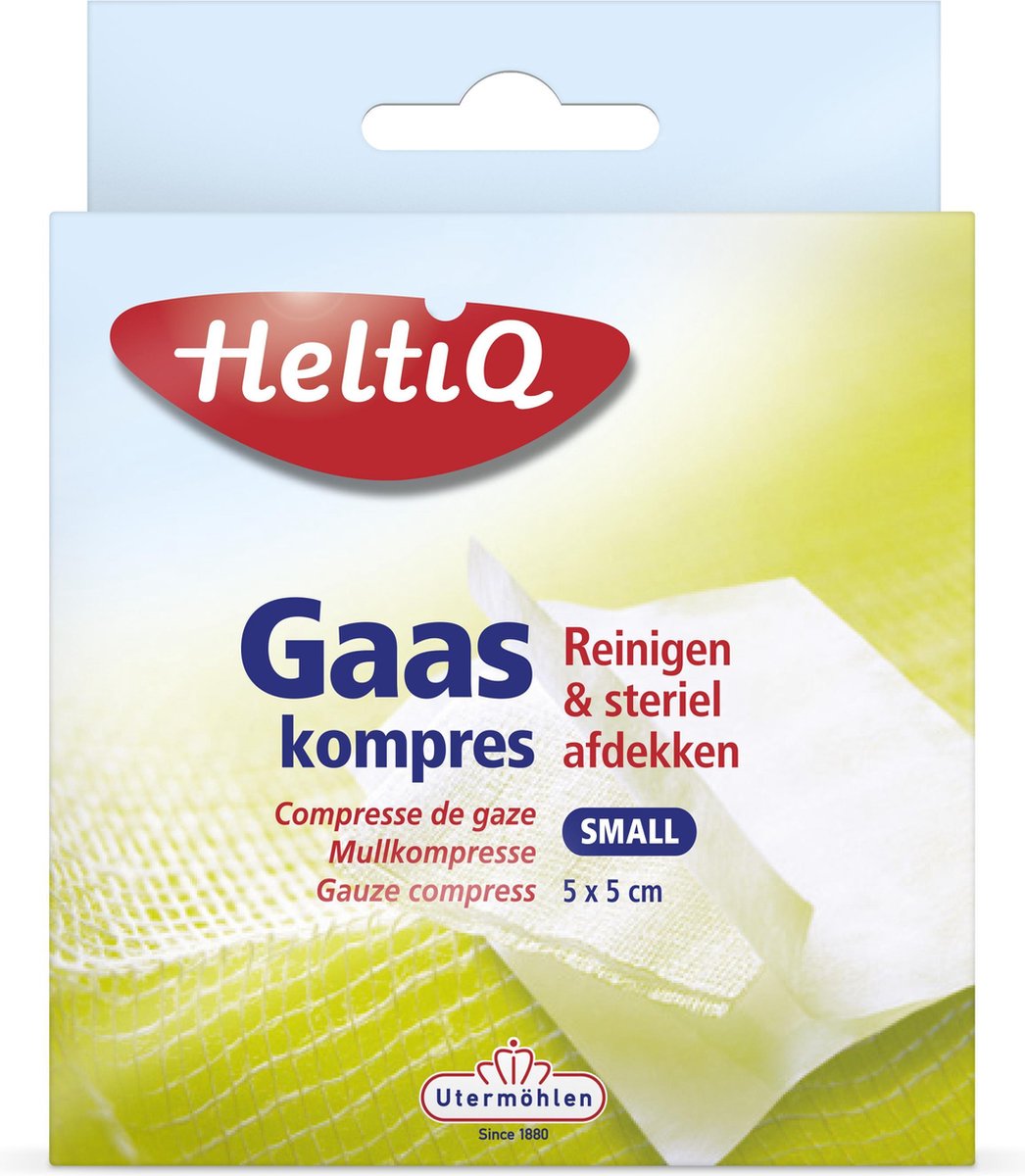 Goedkoopste Heltiq Gaaskompressen - 5 x 5 cm - 16 stuks - Gaasjes