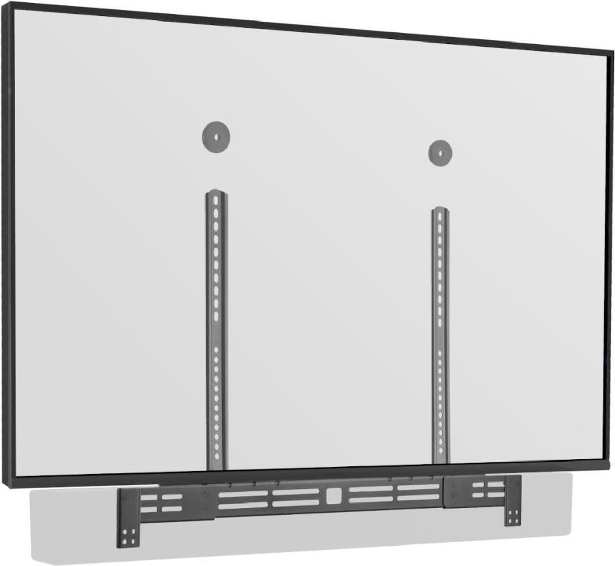 Support Universel TV PUTORSEN Support Barre De Son Universel - Montage Sous TV, Jusqu'à 15 Kg, Noir Support Barre De Son Sur Tv