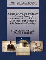 Nathan Greenberg, Petitioner, V. Panama Transport Company Et Al. U.S. Supreme Court Transcript of Record with Supporting Pleadings