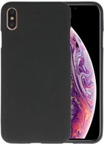 Hoesje Geschikt voor de iPhone XS Max - Backcover Color Telefoonhoesje - Zwart