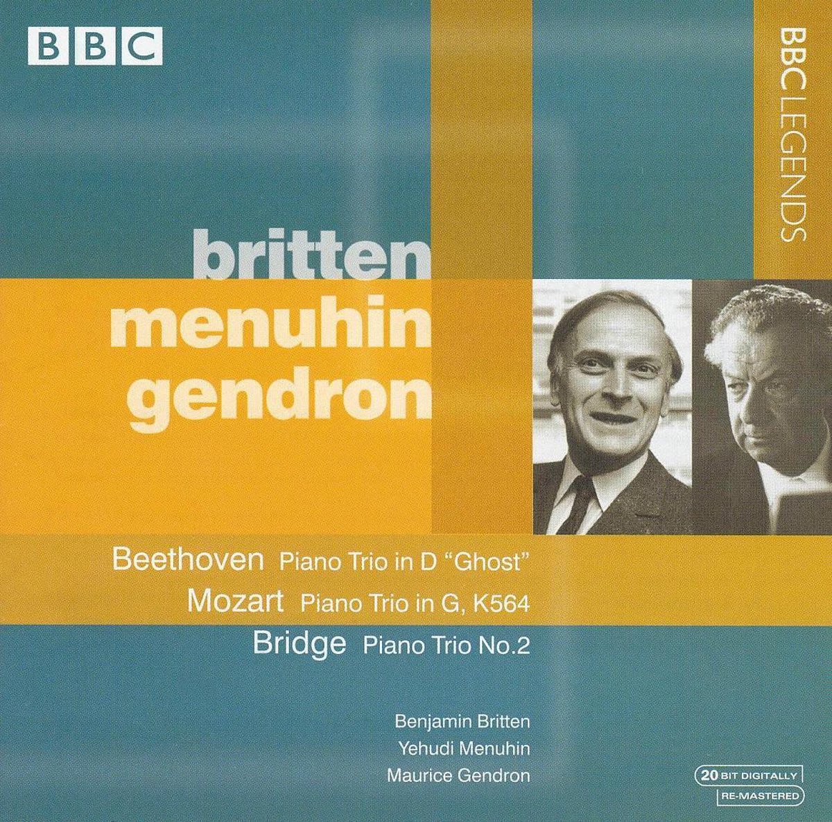 Afbeelding van product Beethoven, Mozart, Bridge: Piano Trios  - Benjamin Britten/Yehudi Menuhin