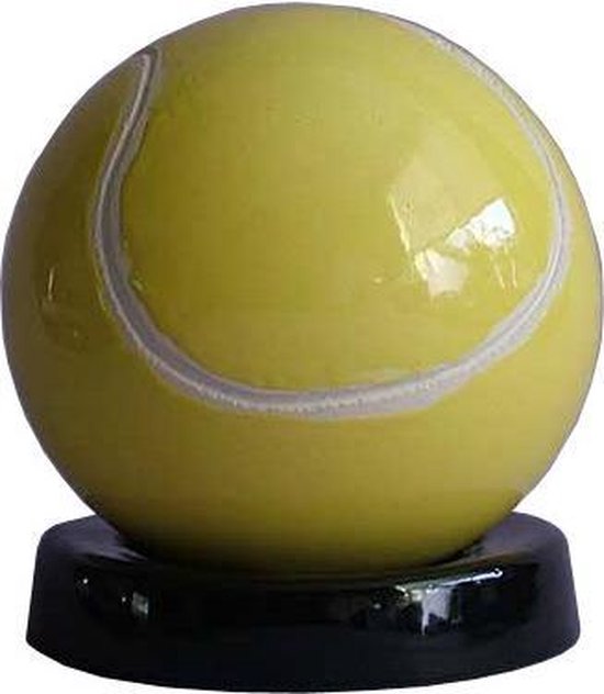 keramieken urn in de vorm van een tennisbal 1,9 liter/16 cm