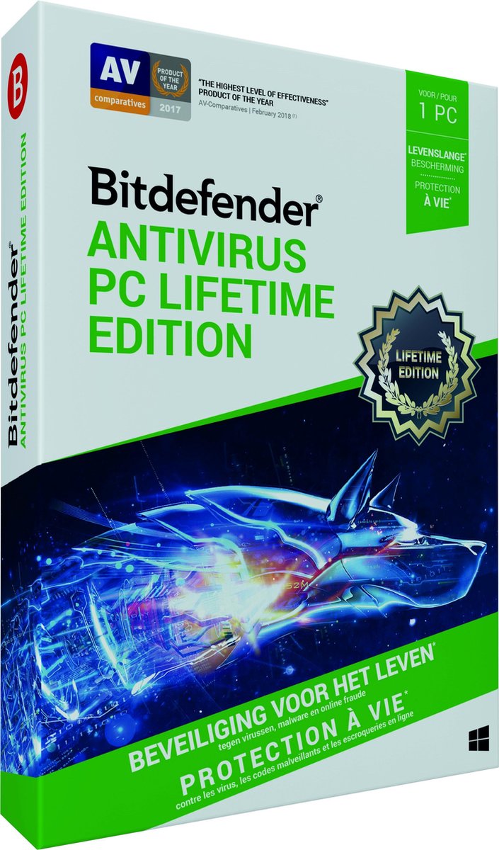 Bitdefender Antivirus Plus 2019 - Lifetime - 1 Apparaat - Bitdefender