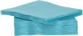 Cosy&Trendy For Professionals Servet - Papier - 25 cm - Turquoise - Set-40