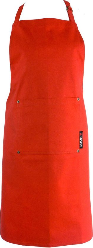 Tablier COOK 70 * 90 Uni Rouge