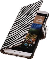 Zebra Booktype HTC Desire 626 Wallet Cover Hoesje