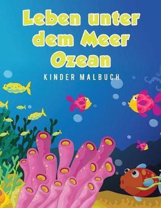Leben unter dem Meer Ozean Kinder Malbuch - cover