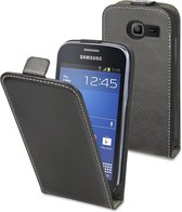 Muvit flip tasje - zwart - voor Samsung S7390 Galaxy Trend Lite