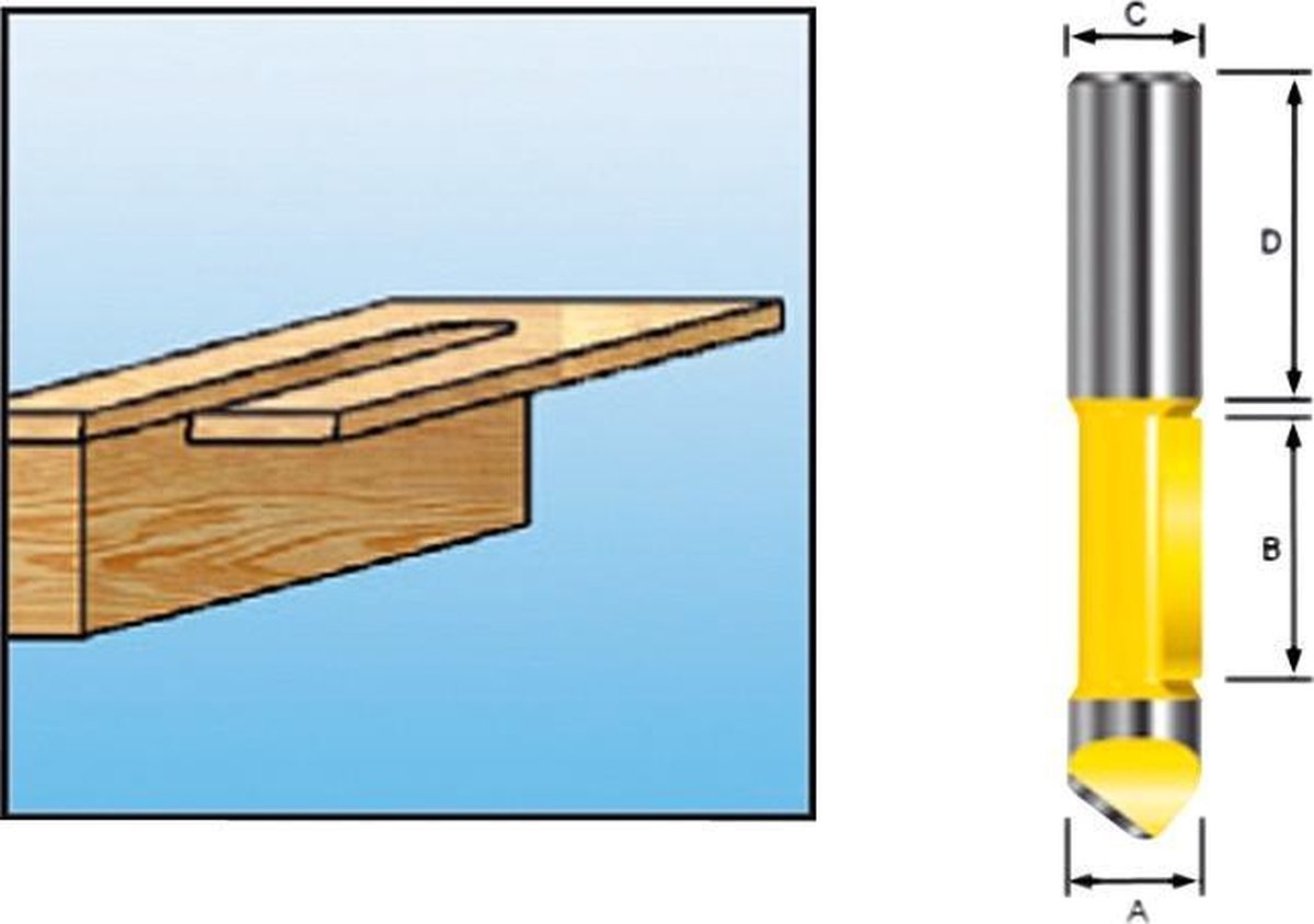 Makita D-10584 Boorfrees 12x25,4 S12