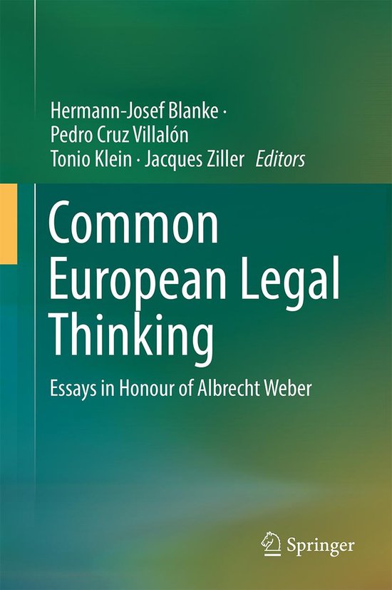 Law and Criminology (R0) - Common European Legal Thinking - cover