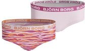 Bjorn Borg Sportonderbroek casual - 2p HIPSTER BB ZEBRA - roze - vrouwen - 170
