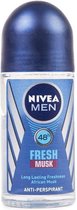 Nivea Deoroller For Men - Fresh Musk 50 ml