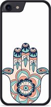 iPhone 8 Hardcase hoesje Hand Ornament - Designed by Cazy