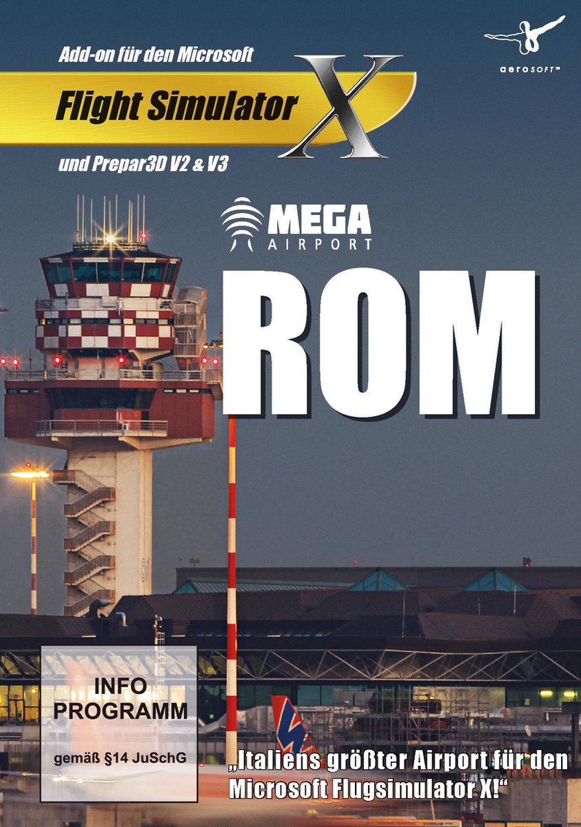 Mega Airport Rome (FS X Add-On) (DVD-Rom)