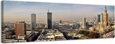 Warschau - Canvas Schilderij Panorama 118 x 36 cm