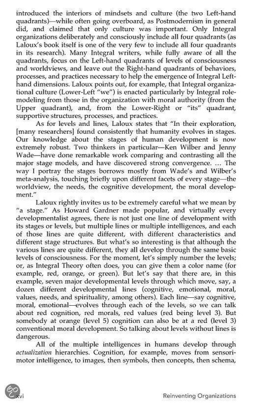 Reinventing Organizations