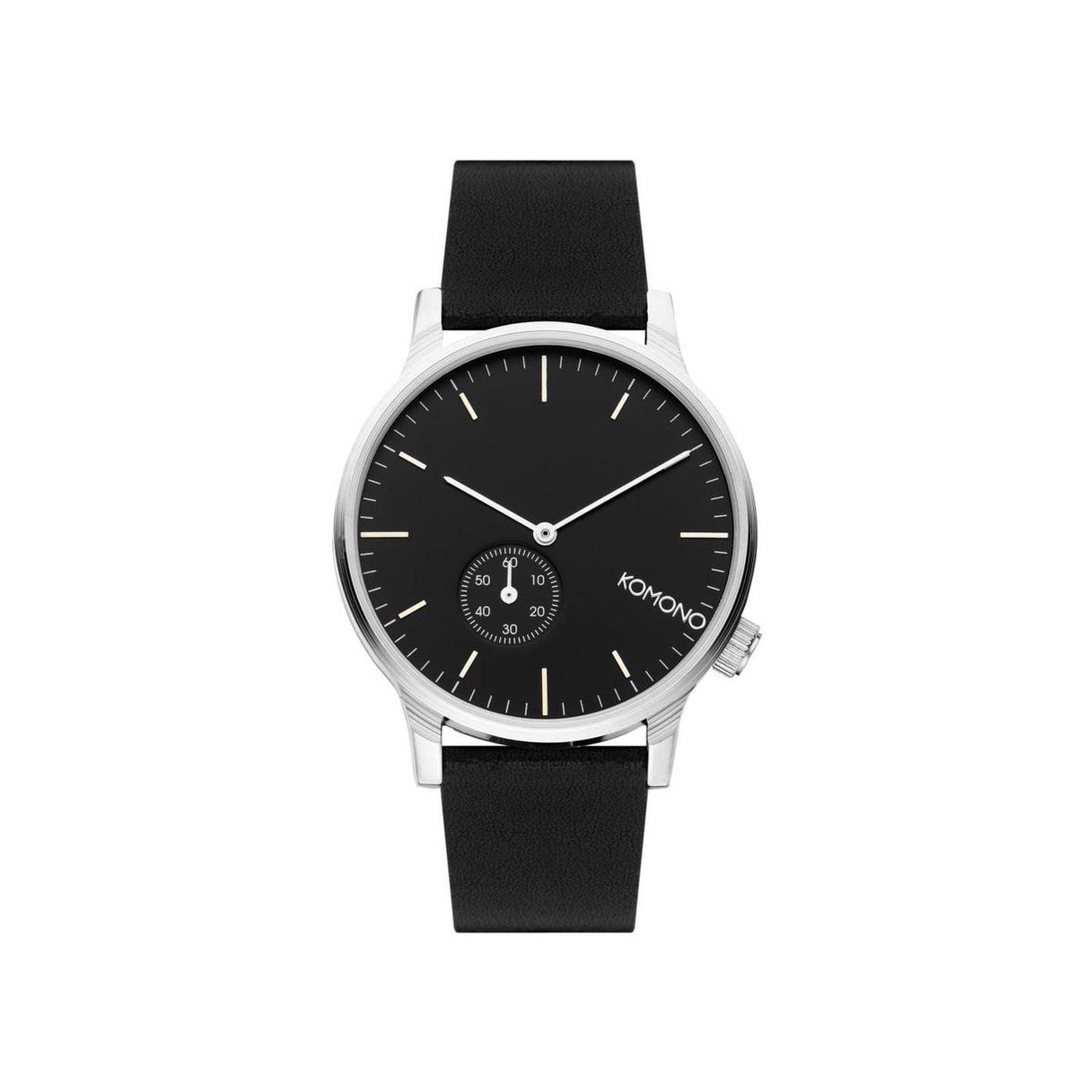Komono Polshorloge Winston Subs Black Silver W3006 Zwart - ⌀ 41 mm