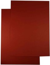 Luxe A5 Karton - Bordeaux met Relief – 14,8 x 21cm – 100 Stuks - voor het maken van o.a. kaarten, scrapbooking en heel veel andere creatieve doeleinden.