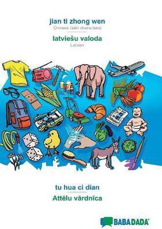 jian ti zhong wen - latviesu valoda, tu hua ci dian - cover