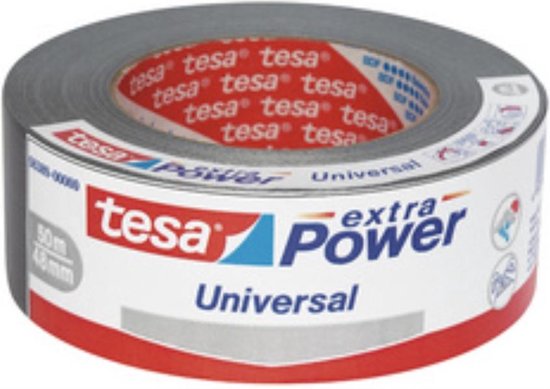 Tesa Extra Power Universal - Duct Tape - 10 m x 50 mm - Zwart - Tesa