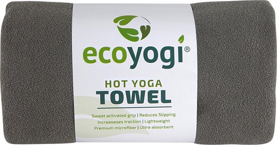 Ecoyogi Hot yoga handdoek - Grijs