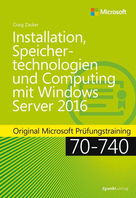 Original Microsoft Training - Installation, Speichertechnolo ... - cover