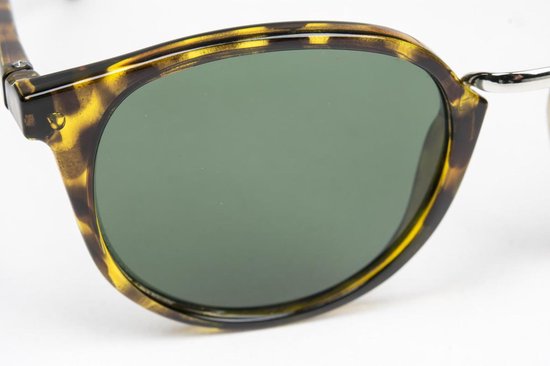 HAGA Eyewear Donker havanna bruin zonnebril rond van HAGA Eyewear — afbeelding 2