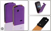 Lelycase Leder Flip Hoesje - Sony Xperia Tipo Lila/Paars