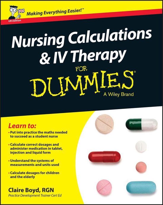 Nursing Calculations and IV Therapy For Dummies, UK Edition - cover