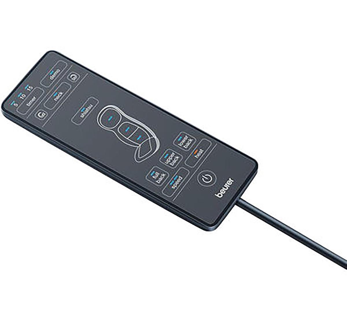 Beurer MG 254 Shiatsu Massagekussen - Massagestoel - 4 Shiatsu massagekoppen - 2 Shiatsu massagevingers - Verwarming - Roterende verlichte koppen - Handschakelaar - Automatische uitschakeling - 3 Jaar garantie – foto 3