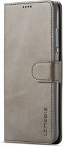 Samsung Galaxy A40 Luxe Magnetische Flip Hoesje Grijs