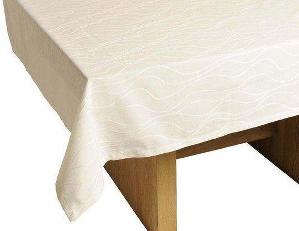 2lif Tafelkleed Cesano - 140 cm x 180 cm - Wit