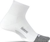 Feetures Elite Light Cushion Quarter - Wit  - Hardloopsokken - Sportsokken - Small - 34/37