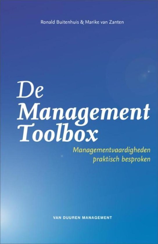 Cover van het boek 'De Management Toolbox' van R. Buitenhuis