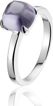 Montebello Ring Purple Accent - 925 Zilver Gerhod. - ∅7mm - Maat 58-18.5mm