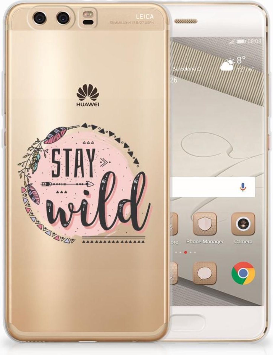 Huawei P10 Plus Telefoonhoesje met Naam Boho Stay Wild