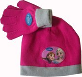 Winterse set ,muts en wanten van Disney Frozen,roze