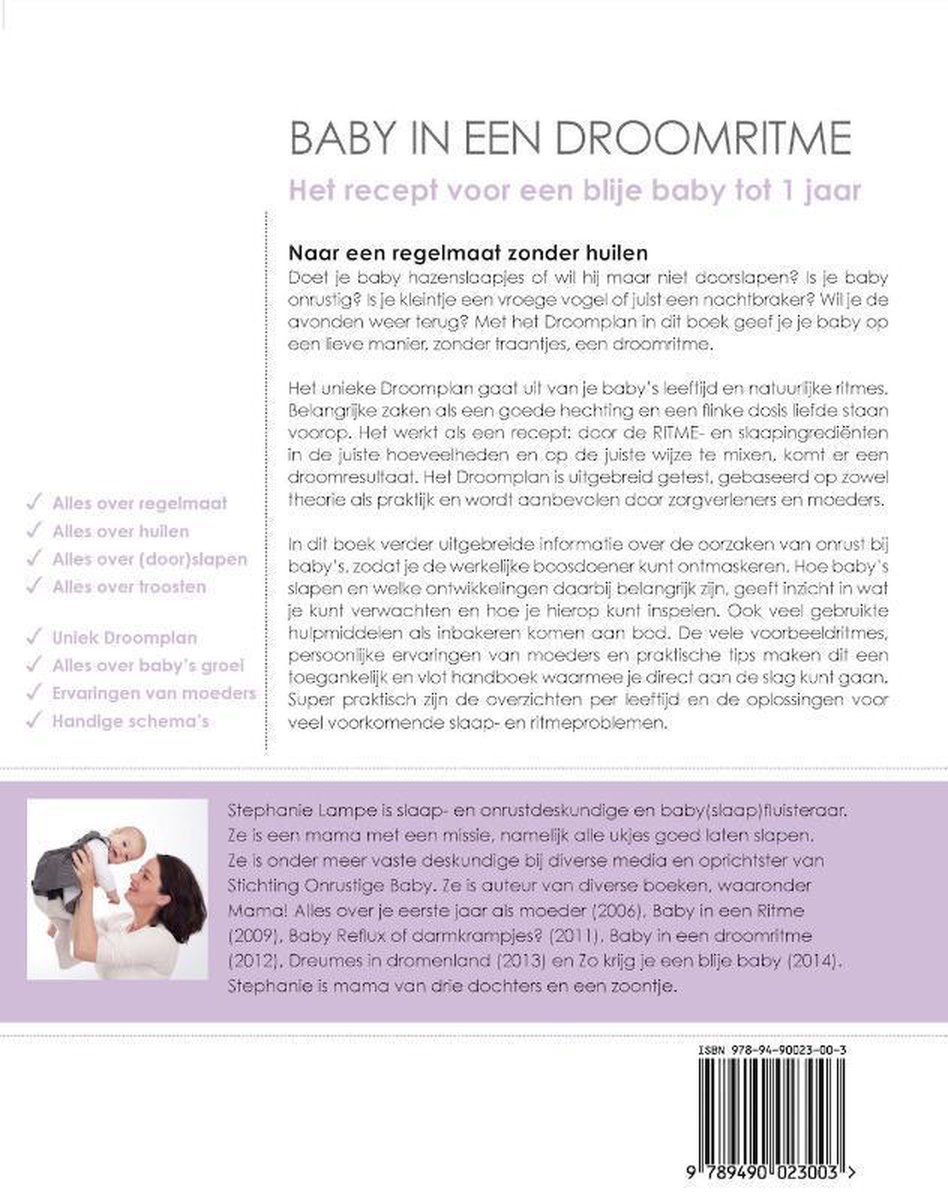 Baby in een droomritme - back cover