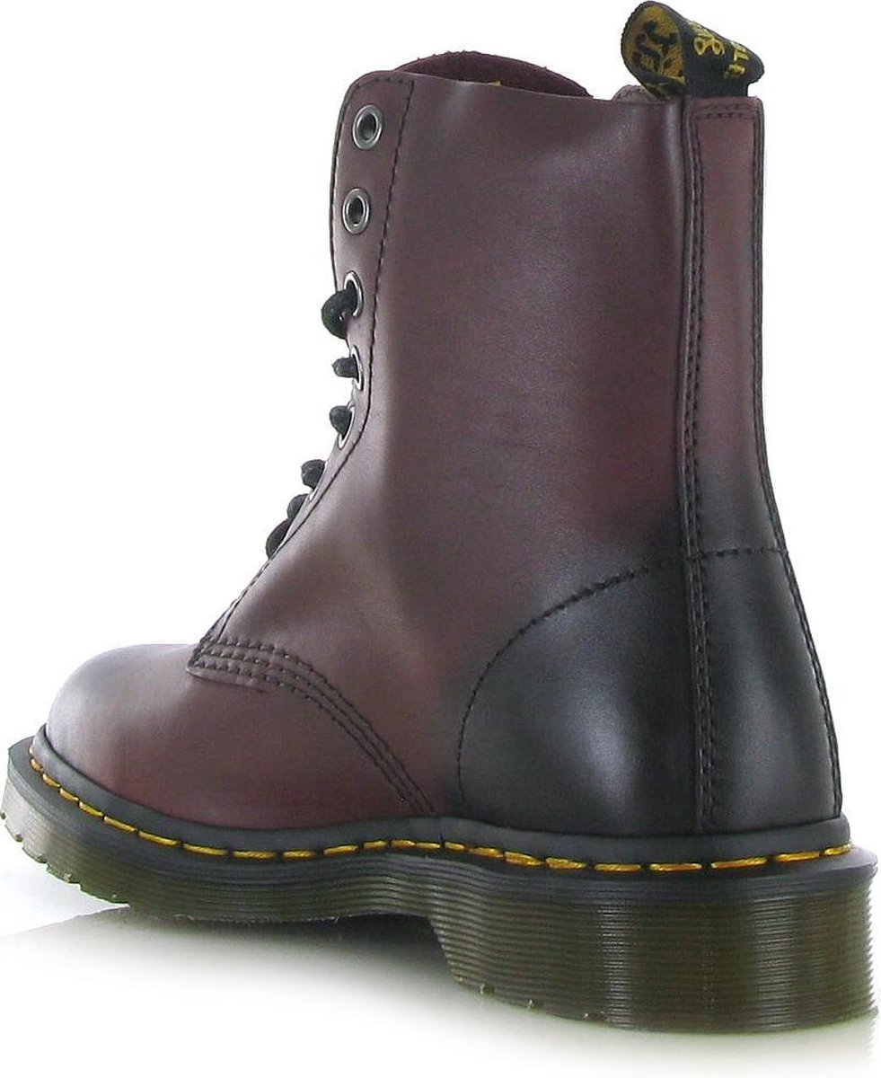 Dr. Martens Pascal Dames Veterboots - Rood/ Zwart- Maat 36 | bol.com