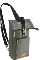 Chappo Urban Slingbag | Te dragen als rugtas én als slingbag | Ideaal voor een dagelijks gebruik| Voor mannen en vrouwen | Groen / Khaki