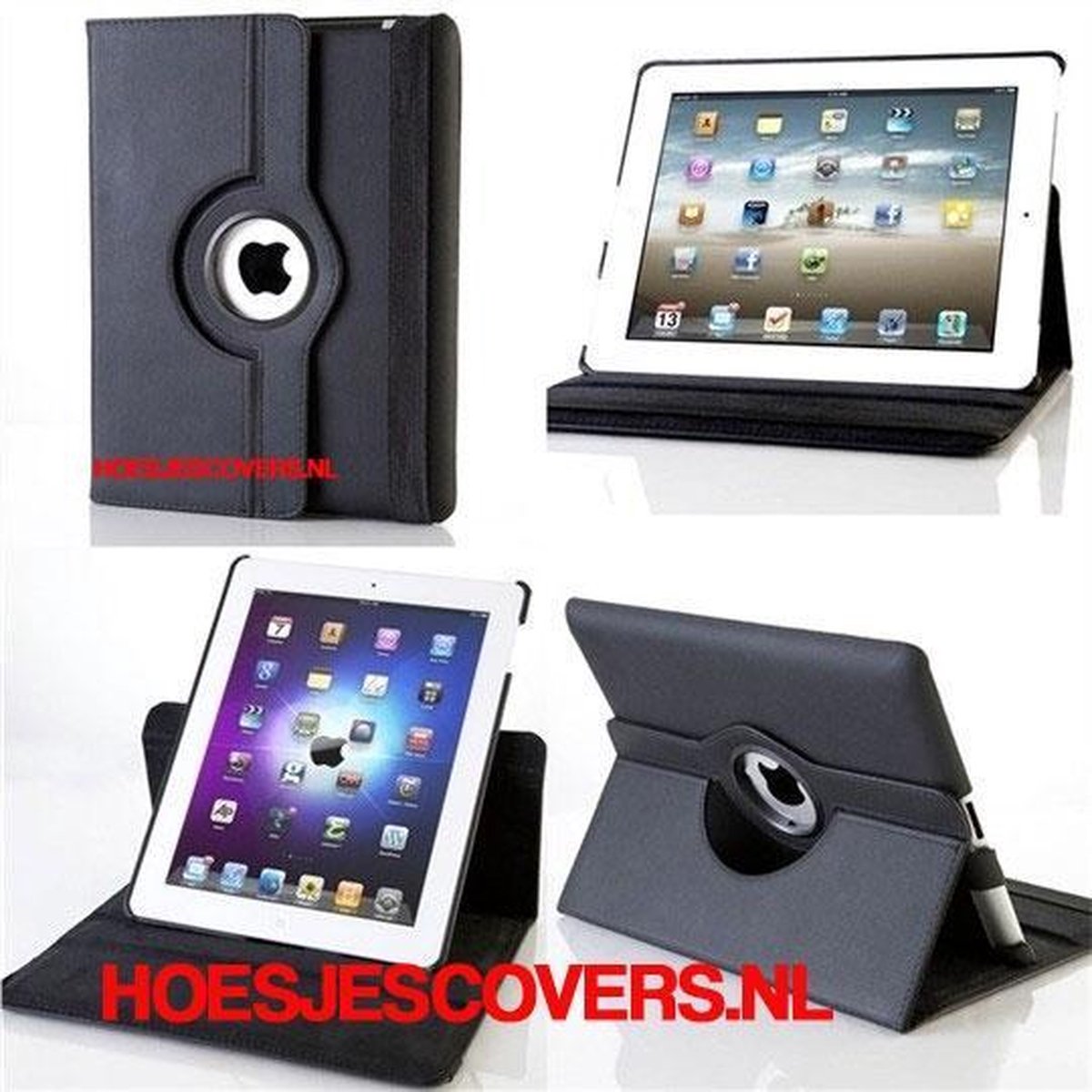 étui iPad 6/5/Air2/1 pro 9.7'' - housse anti choc ultra robuste Noir