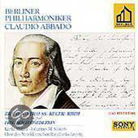 Albumhoes met portret van een man en tekst 'BERLINER PHILHARMONIKER CLAUDIO ABBADO'.