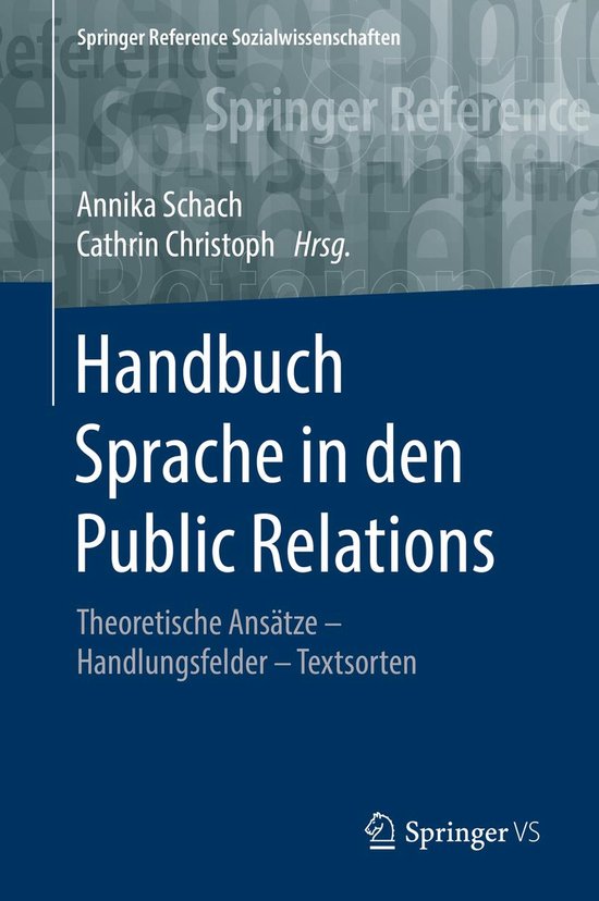 Springer Reference Sozialwissenschaften - Handbuch Sprache i ... - cover