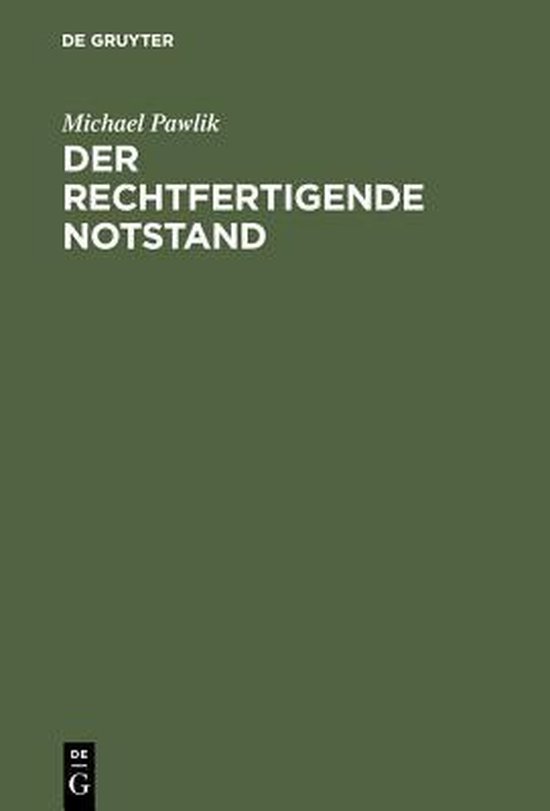 Der Rechtfertigende Notstand - cover