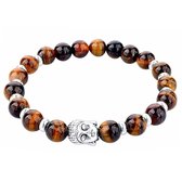 Fako Bijoux® - Buddha Armband - Ring - Tijgeroog