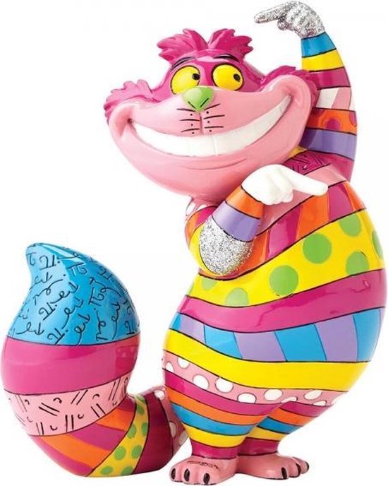 Disney Britto Beeldje Cheshire Cat   14,5 cm