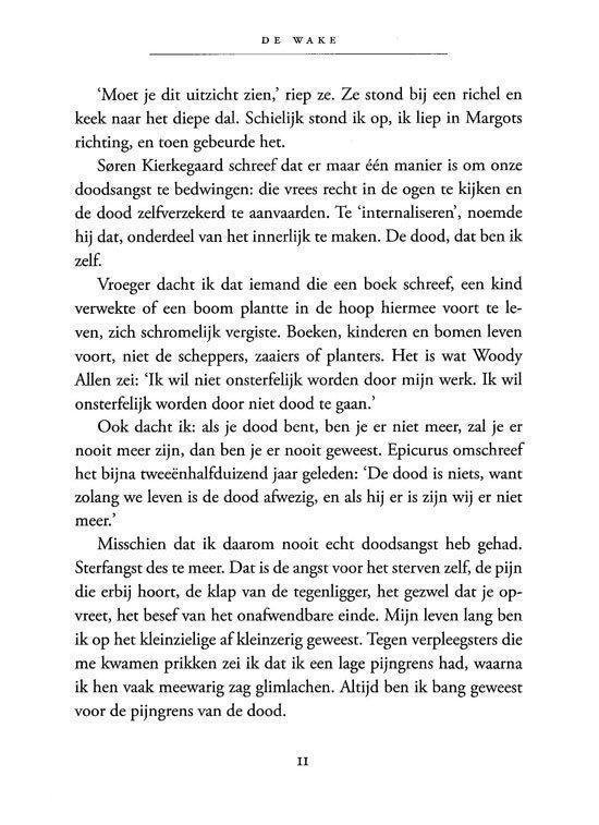 Tekstpagina uit 'De Wake'.