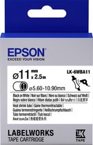Epson Label Cartridge Heat Shrink Tube (HST) LK-6WBA11, zwart/wit D11 mm (2,5 m)